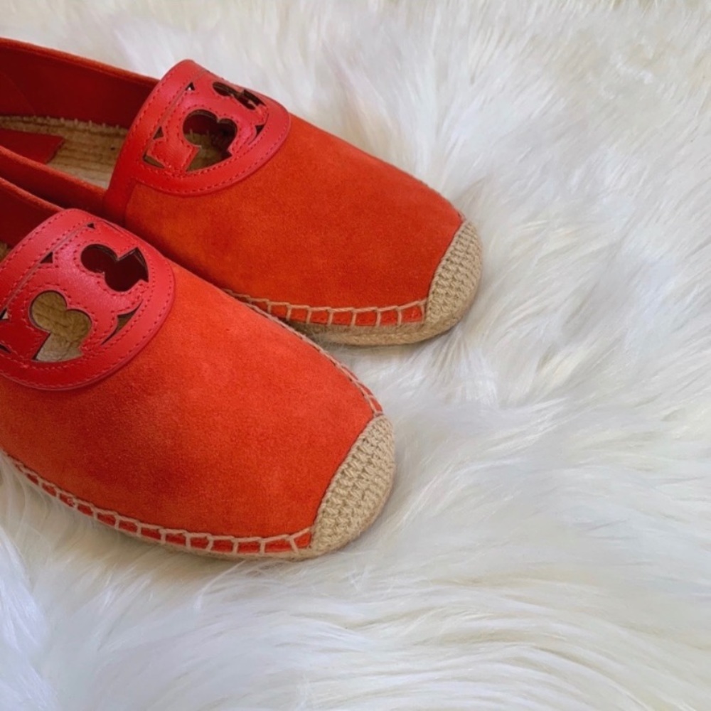 Tory Burch Red Canyon Suede Sidney Espadrille Flat - Picture 6 of 8